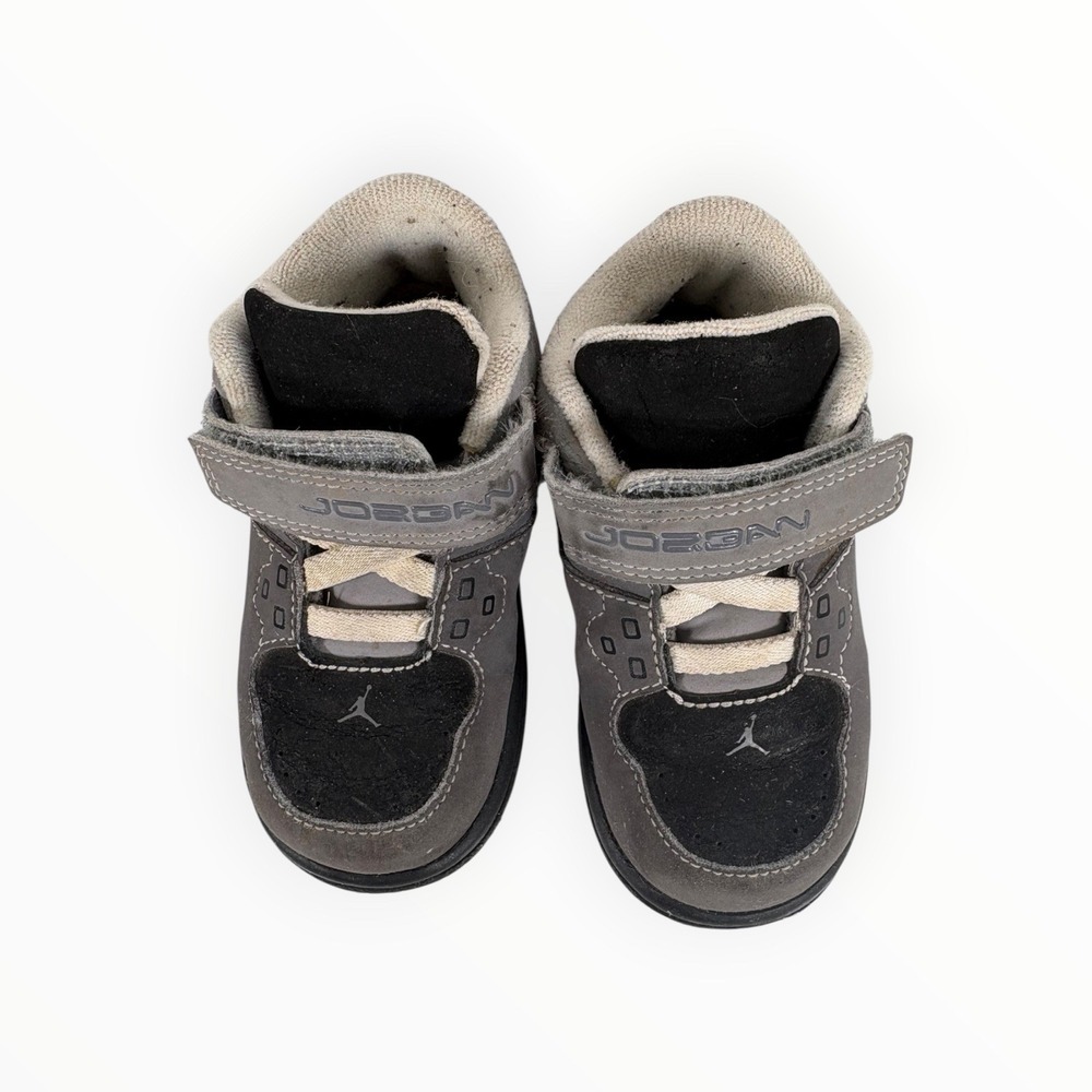 Toddlers Sz 6C Air Jordan High Tops Gray Black White 351028-002
